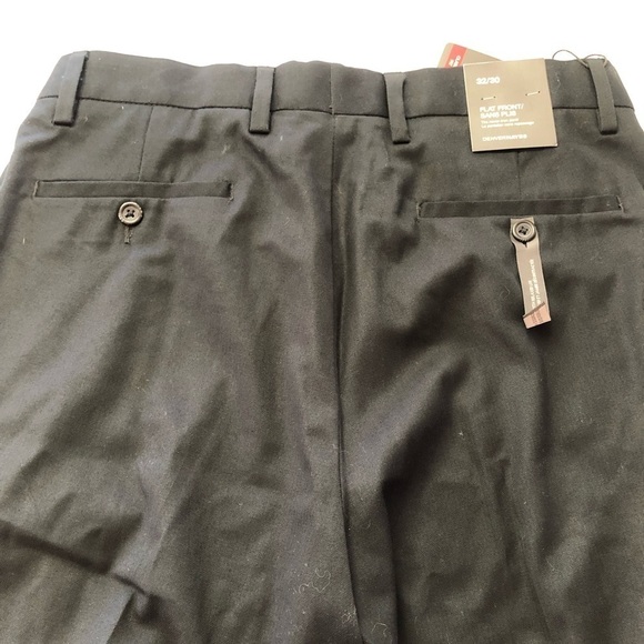 NWT Denver Hayes Classic Fit Never Iron Black Pants 32 - Picture 5 of 10